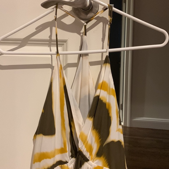 Vix Lux Beach Cover Up With In White, Gold & Brown Size Small Petite - Picture 5 of 9